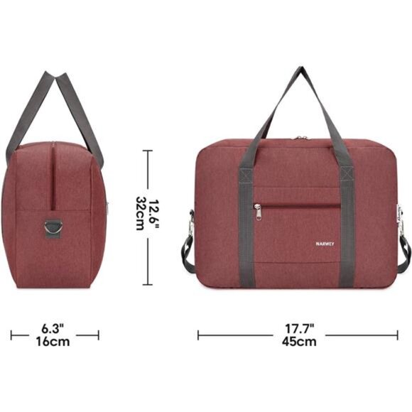 For Spirit Airlines Personal Item Bag 18x14x8 Foldable Travel Duffel Bag Tote - Picture 7 of 8